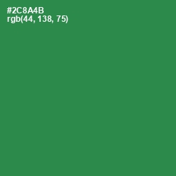 #2C8A4B - Sea Green Color Image