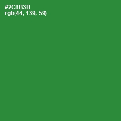 #2C8B3B - Forest Green Color Image