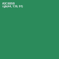 #2C8B5B - Sea Green Color Image