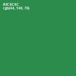 #2C8C4C - Sea Green Color Image