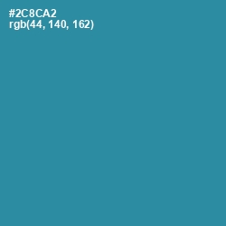 #2C8CA2 - Boston Blue Color Image