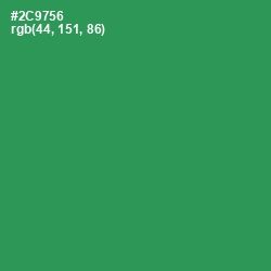 #2C9756 - Sea Green Color Image