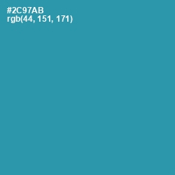 #2C97AB - Boston Blue Color Image