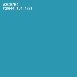 #2C97B1 - Boston Blue Color Image