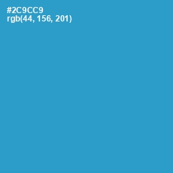 #2C9CC9 - Curious Blue Color Image