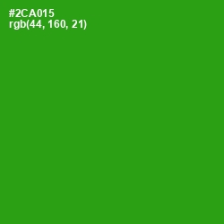 #2CA015 - Forest Green Color Image