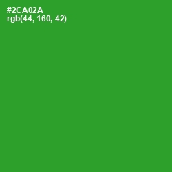 #2CA02A - Forest Green Color Image