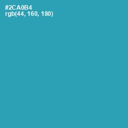 #2CA0B4 - Pelorous Color Image