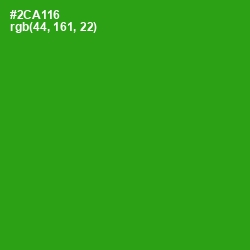 #2CA116 - Forest Green Color Image