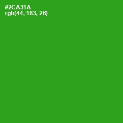 #2CA31A - Forest Green Color Image