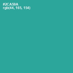 #2CA59A - Keppel Color Image