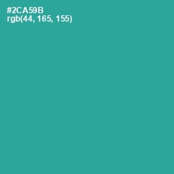 #2CA59B - Keppel Color Image