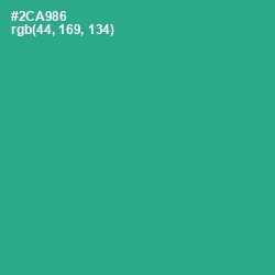 #2CA986 - Jungle Green Color Image