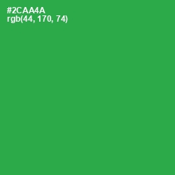 #2CAA4A - Sea Green Color Image