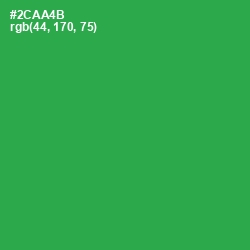 #2CAA4B - Sea Green Color Image