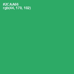 #2CAA66 - Eucalyptus Color Image