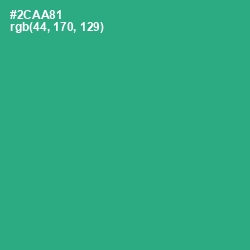 #2CAA81 - Jungle Green Color Image