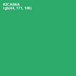 #2CAB6A - Eucalyptus Color Image