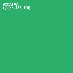 #2CAF6A - Eucalyptus Color Image