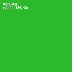 #2CBA2B - Forest Green Color Image