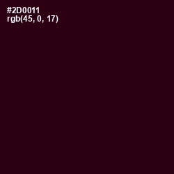 #2D0011 - Temptress Color Image