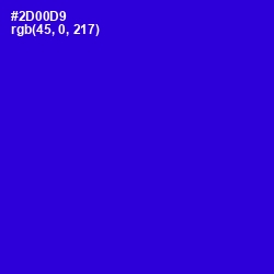 #2D00D9 - Dark Blue Color Image