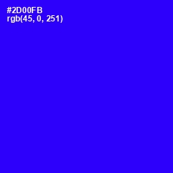 #2D00FB - Blue Color Image