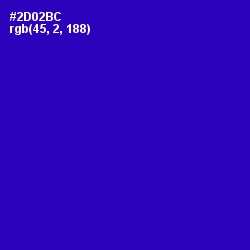 #2D02BC - Blue Gem Color Image