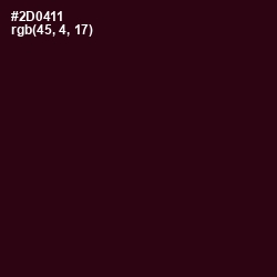 #2D0411 - Aubergine Color Image