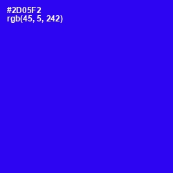 #2D05F2 - Blue Color Image