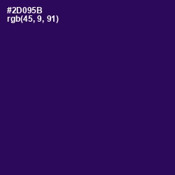 #2D095B - Violent Violet Color Image