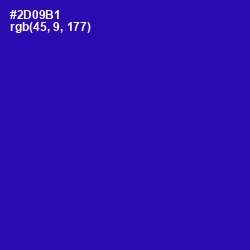 #2D09B1 - Blue Gem Color Image