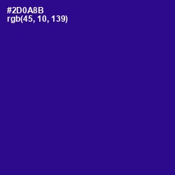 #2D0A8B - Blue Gem Color Image