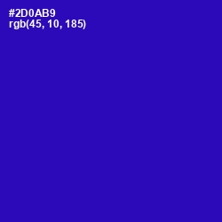 #2D0AB9 - Blue Gem Color Image