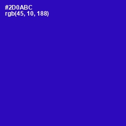 #2D0ABC - Blue Gem Color Image