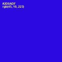 #2D0ADF - Dark Blue Color Image