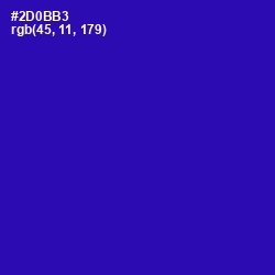 #2D0BB3 - Blue Gem Color Image