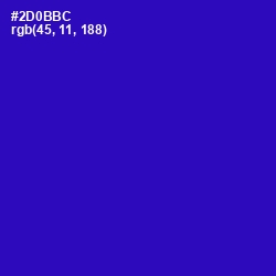 #2D0BBC - Blue Gem Color Image