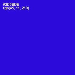 #2D0BDB - Dark Blue Color Image