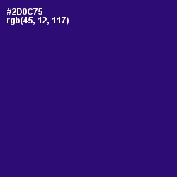 #2D0C75 - Deep Blue Color Image