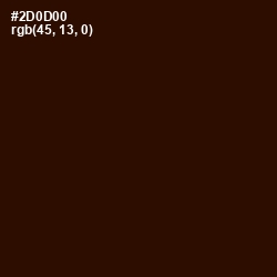 #2D0D00 - Kilamanjaro Color Image
