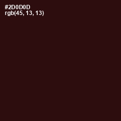 #2D0D0D - Kilamanjaro Color Image