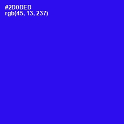 #2D0DED - Blue Color Image