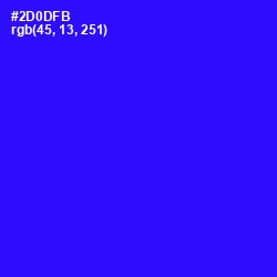 #2D0DFB - Blue Color Image