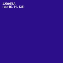 #2D0E8A - Blue Gem Color Image