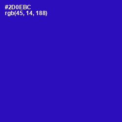 #2D0EBC - Persian Blue Color Image