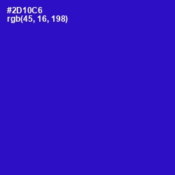 #2D10C6 - Dark Blue Color Image