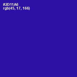 #2D11A6 - Blue Gem Color Image