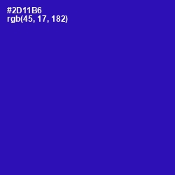 #2D11B6 - Blue Gem Color Image