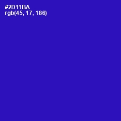 #2D11BA - Persian Blue Color Image